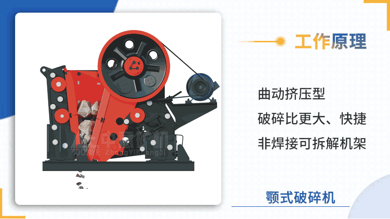 CJ顎式破碎機(jī)工作原理