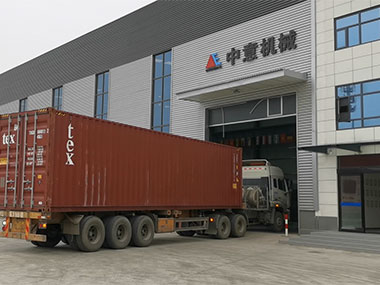 鄭州中意砂石設備分兩批發(fā)往海外